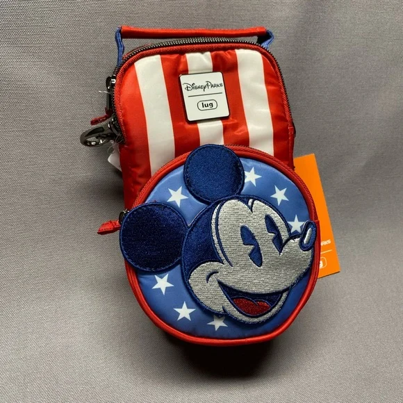 Lug Red and Blue Mickey Mouse Crossbody Bag - Picture 2 of 3